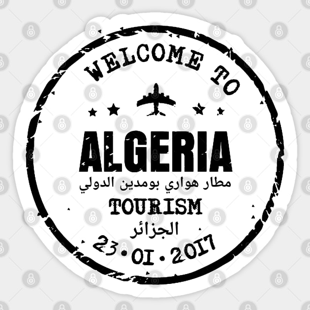 Algiers Houari Boumediene Airport passport stamp Sticker by Travellers